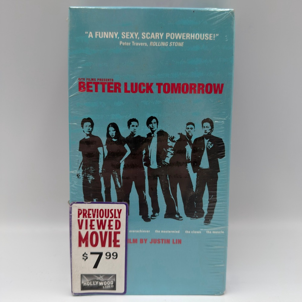 Better Luck Tomorrow VHS 2003 MTV Films‎ Justin Lin Sung Kang John Cho RESEALED